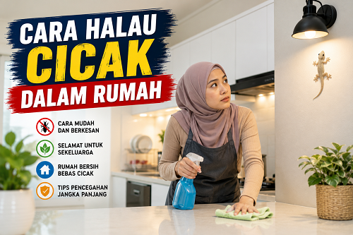 cara halau cicak dalam rumah