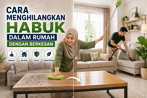 cara menghilangkan habuk dalam rumah