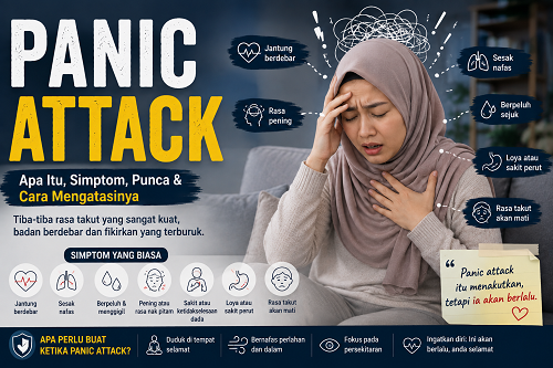 Panic Attack: Apa Itu, Simptom, Punca dan Cara Mengatasinya.