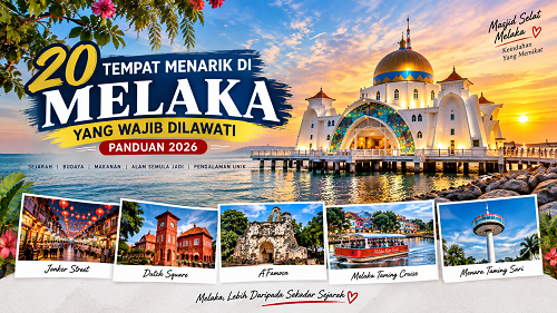 20 Tempat Menarik di Melaka yang Wajib Dilawati