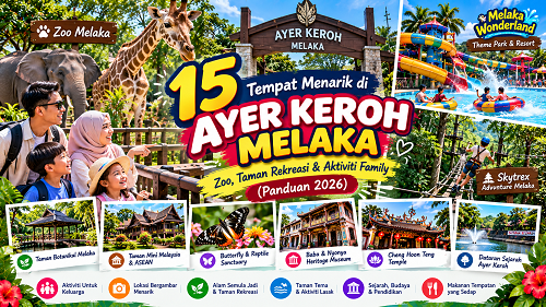 Tempat Menarik di Ayer Keroh Melaka