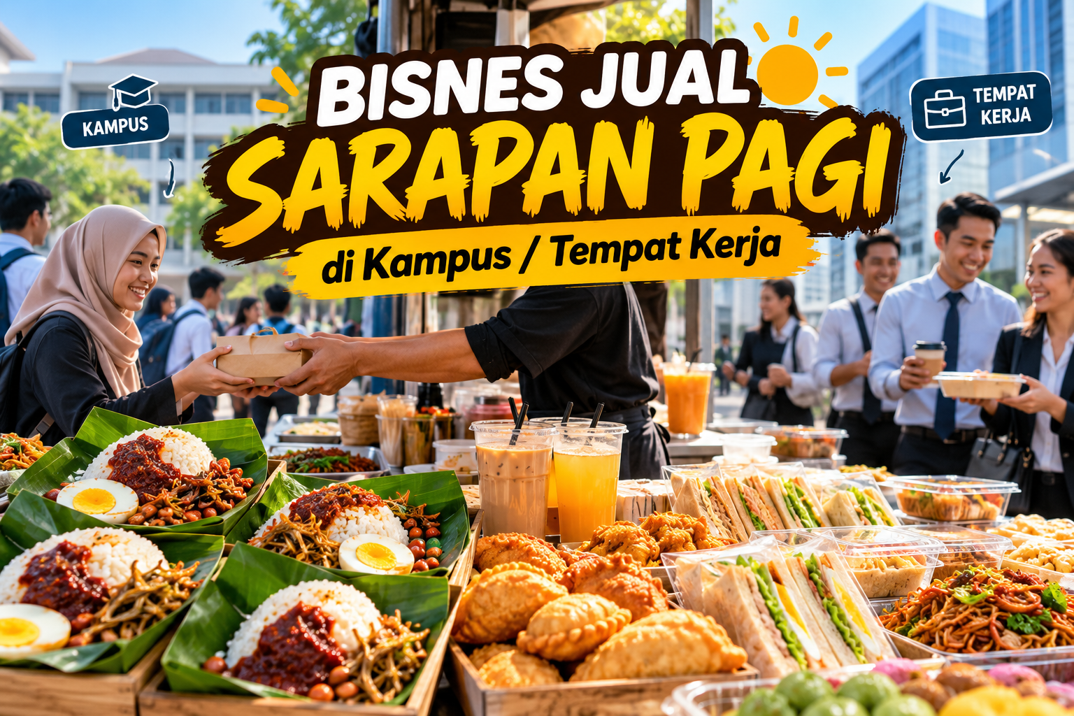 Bisnes Jual Sarapan Pagi di Kampus