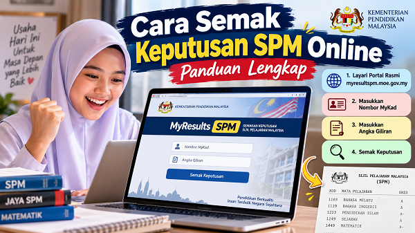 Cara Semak Keputusan SPM Online