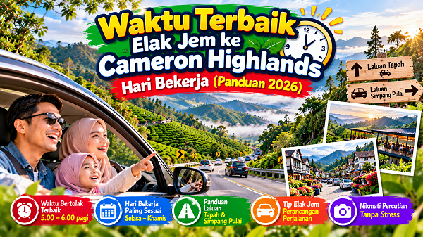 Waktu Terbaik Elak Jem ke Cameron Highlands