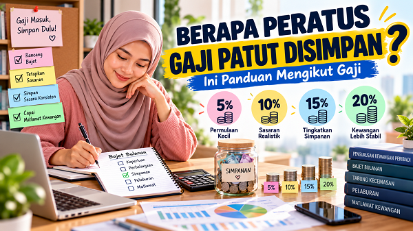 Berapa Peratus Gaji Patut Disimpan Setiap Bulan