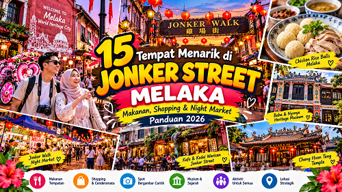 15 Tempat Menarik di Jonker Street Melaka 2026
