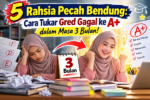 Cara Tukar Gred Gagal ke A+