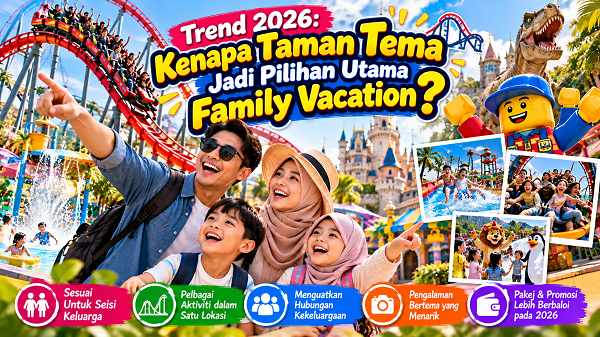 Trend 2026: Kenapa Taman Tema Jadi Pilihan Utama Family Vacation?